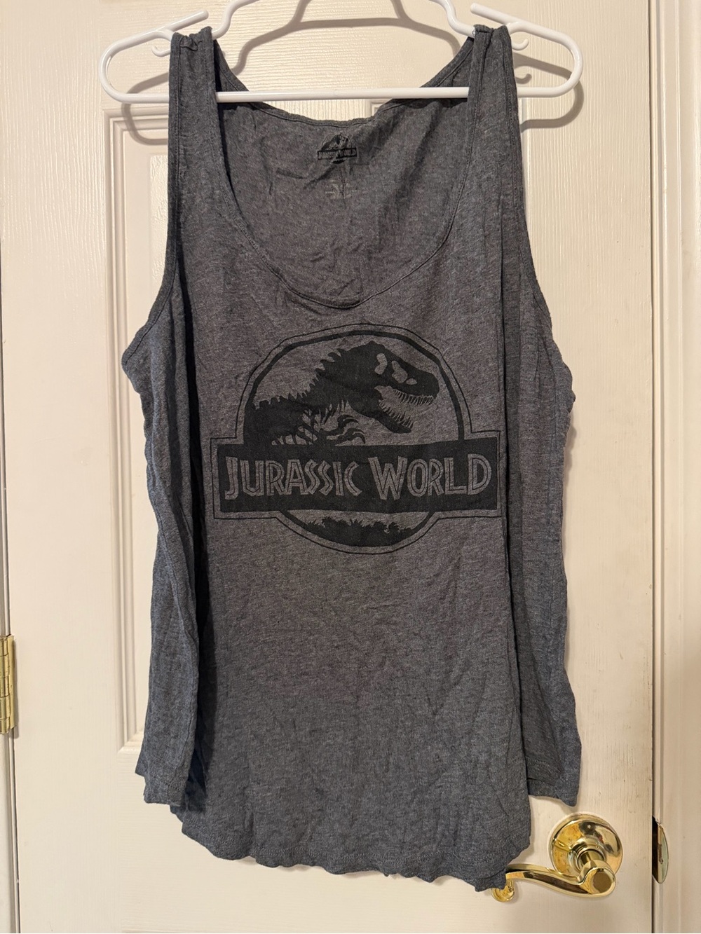 Jurassic World - Dark Gray Graphic Tank Top